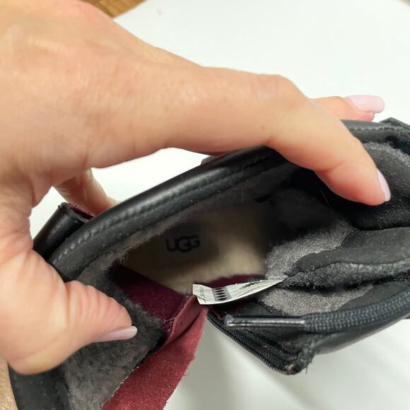 UGG Kesey Black Lace Up Waterproof Ankle Combat Winter Boot Womens Size 5 NEW - Picture 9 of 13